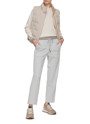 Figure View - Click To Enlarge - PESERICO - Drawstring Waist Slim Fit Pants