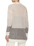 Back View - Click To Enlarge - PESERICO - Stripe Long Cardigan