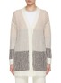 Main View - Click To Enlarge - PESERICO - Stripe Long Cardigan