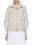 Main View - Click To Enlarge - PESERICO - Padded Lurex Knit Gilet