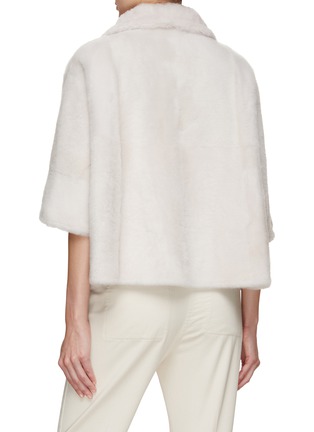 Back View - Click To Enlarge - PESERICO - Reversible Shearling Jacket