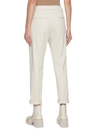 Back View - Click To Enlarge - PESERICO - High Waist Gabardine Pants