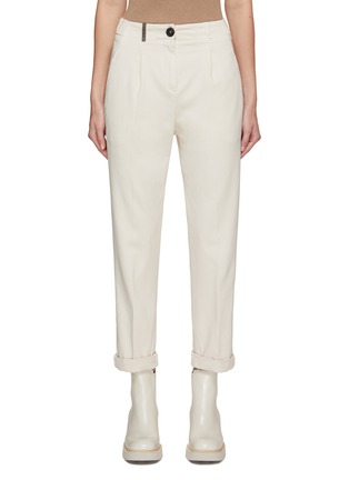 Main View - Click To Enlarge - PESERICO - High Waist Gabardine Pants