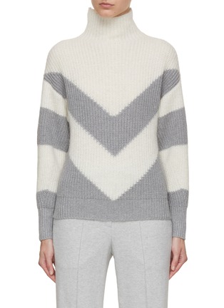 Main View - Click To Enlarge - PESERICO - Colourblock Sweater