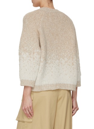 Back View - Click To Enlarge - PESERICO - Gradient Intarsia Knit Sweater