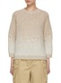 Main View - Click To Enlarge - PESERICO - Gradient Intarsia Knit Sweater