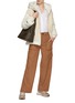 Figure View - Click To Enlarge - PESERICO - Hooded Shearling Jacket