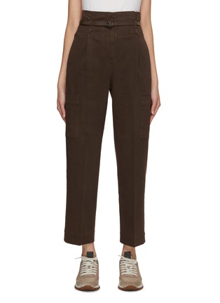 Main View - Click To Enlarge - PESERICO - High Waist Paperbag Pants