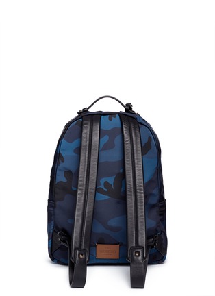 Back View - Click To Enlarge - VALENTINO GARAVANI - Camouflage print nylon backpack