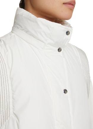 Detail View - Click To Enlarge - PESERICO - Hooded Puffer Gilet