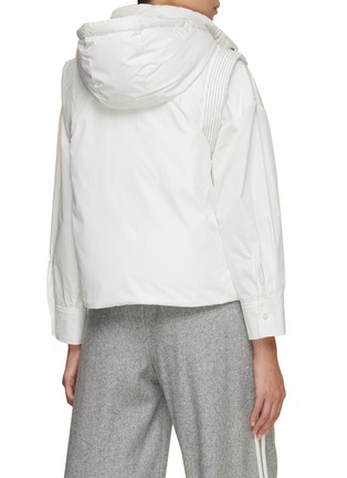 Back View - Click To Enlarge - PESERICO - Hooded Puffer Gilet