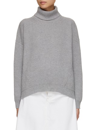 Main View - Click To Enlarge - PESERICO - Turtleneck Rib Knit Sweater