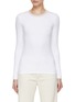 Main View - Click To Enlarge - PESERICO - Ribbed Collar T-Shirt