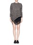Figure View - Click To Enlarge - STELLA MCCARTNEY - Rib wave pipe skirt