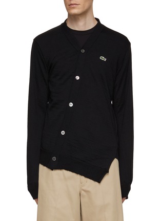 Main View - Click To Enlarge - COMME DES GARÇONS SHIRT - X Lacoste Gator Badge Cardigan