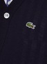  - COMME DES GARÇONS SHIRT - X Lacoste Gator Badge Slanted Cardigan