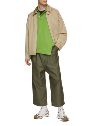 Figure View - Click To Enlarge - COMME DES GARÇONS SHIRT - X Lacoste Gator Badge Slanted Polo