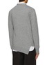 Back View - Click To Enlarge - COMME DES GARÇONS SHIRT - X Lacoste Gator Badge Slanted Cardigan