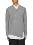 Main View - Click To Enlarge - COMME DES GARÇONS SHIRT - X Lacoste Gator Badge Slanted Cardigan