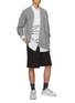 Figure View - Click To Enlarge - COMME DES GARÇONS SHIRT - X Lacoste Gator Badge Slanted Cardigan