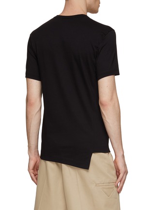 Back View - Click To Enlarge - COMME DES GARÇONS SHIRT - X Lacoste Gator Badge Slanted T-Shirt