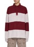 Main View - Click To Enlarge - EYTYS - Jarvis Stripe Block Colour Polo Top