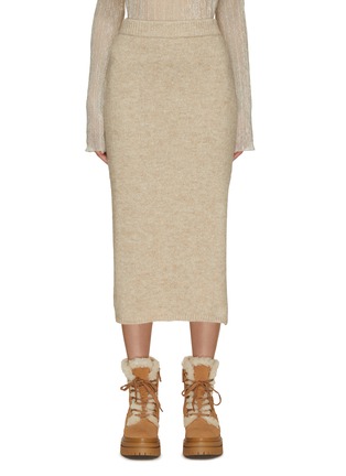 Main View - Click To Enlarge - PESERICO - Chunky Ribbed Knit Pencil Skirt