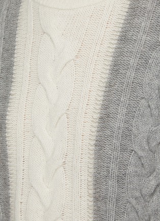  - PESERICO - Bicoloured Cable Knit Jumper
