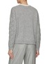 Back View - Click To Enlarge - PESERICO - Bicoloured Cable Knit Jumper