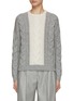 Main View - Click To Enlarge - PESERICO - Bicoloured Cable Knit Jumper