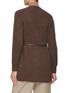 Back View - Click To Enlarge - PESERICO - Sequin Chunky Knit Belted Cardigan