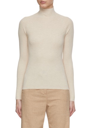 Main View - Click To Enlarge - PESERICO - Mock Neck Lurex Knit Top