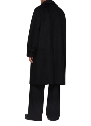 Back View - Click To Enlarge - THE FRANKIE SHOP - Andrea Funnel Neck Double Breasted Coat