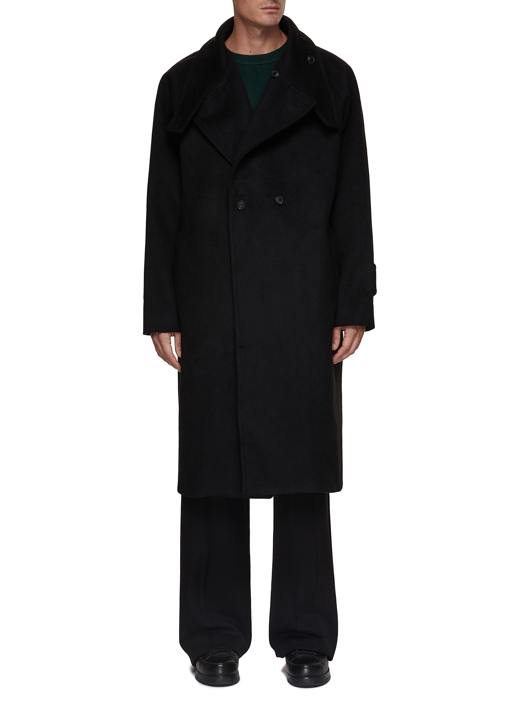 Andrea Funnel Neck Double Breasted Coat