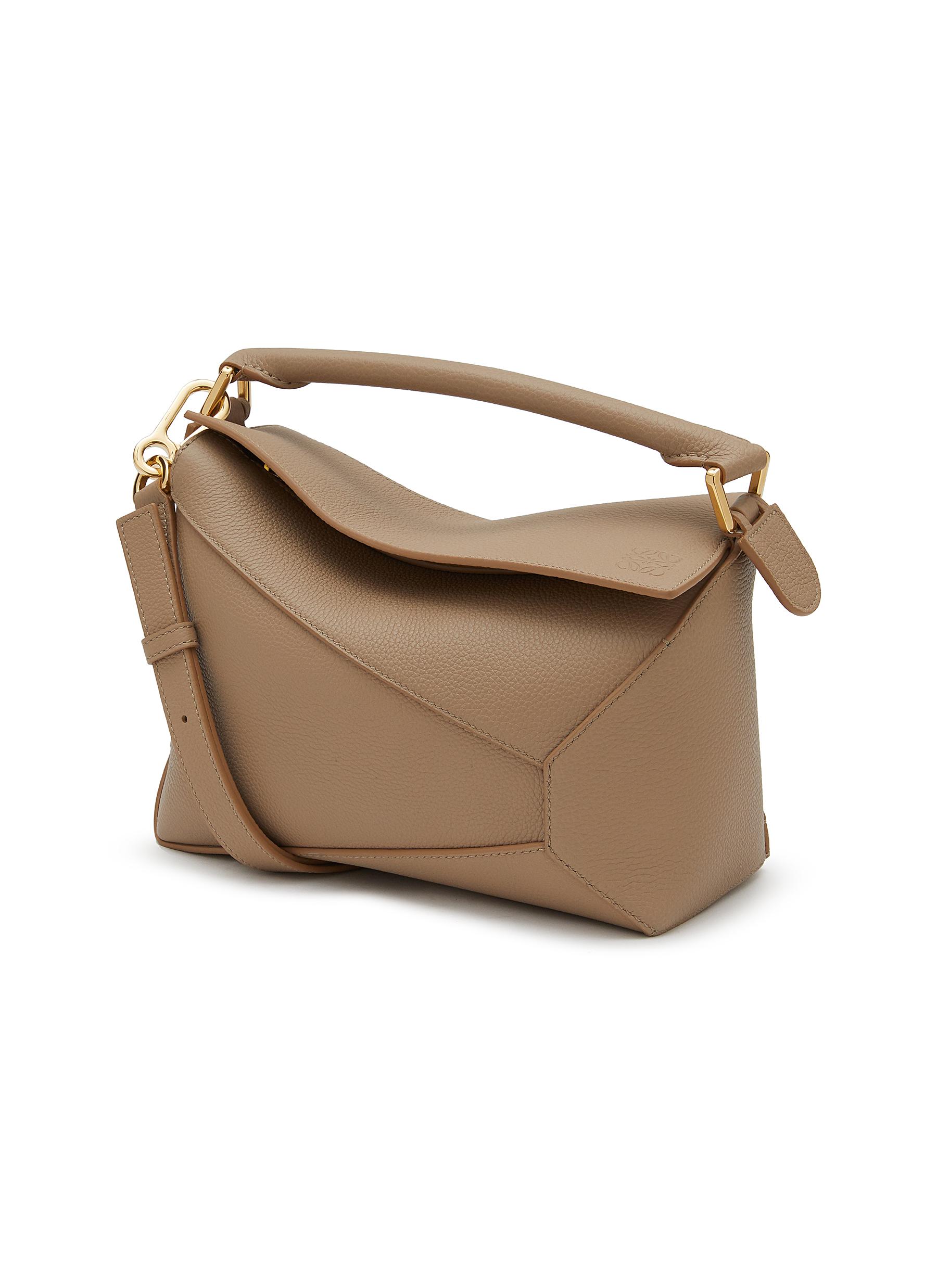 Puzzle Woven Small Bag Tan | The Webster
