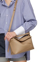 LOEWE Small Puzzle Edge Grained Leather Bag BEIGE Women