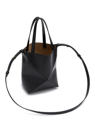 LOEWE | Mini Puzzle Fold Leather Tote Bag | BLACK | Women | Lane Crawford