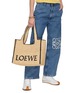 Figure View - Click To Enlarge - LOEWE - Logo Raffia Tote Bag
