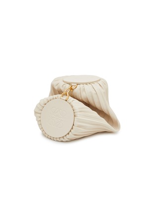  - LOEWE - Pleated Nappa Leather Bracelet Pouch Bag