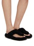 Figure View - Click To Enlarge - LOEWE - Ease Shearling Toe Post Sandals