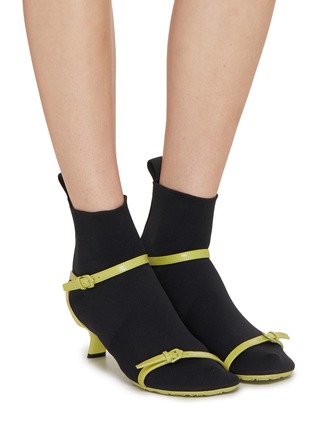 Kitten heel ankle discount sock boots