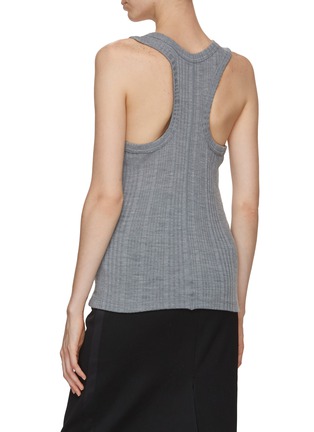 Back View - Click To Enlarge - RECTO - Ribbed Wool Knit Tank Top