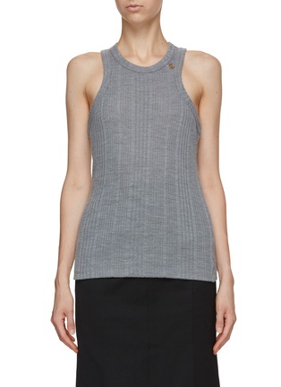 Main View - Click To Enlarge - RECTO - Ribbed Wool Knit Tank Top
