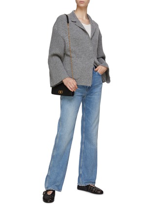 Figure View - Click To Enlarge - BRUNO MANETTI - Wool Blend Knit Jacket