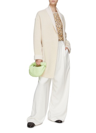 Figure View - Click To Enlarge - BRUNO MANETTI - Short Sleeves Tweed Top