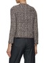 Back View - Click To Enlarge - BRUNO MANETTI - Wool Tweed Knit Cardigan