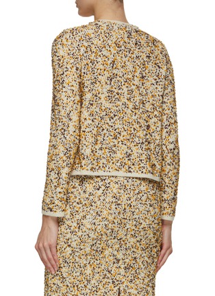 Back View - Click To Enlarge - BRUNO MANETTI - Tweed Knit Cardigan