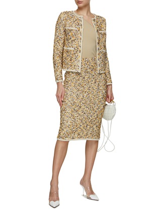 Figure View - Click To Enlarge - BRUNO MANETTI - Tweed Knit Cardigan