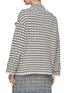 Back View - Click To Enlarge - BRUNO MANETTI - Houndstooth Motif Wool Blend Knit Jacket