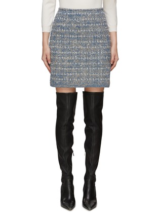 Main View - Click To Enlarge - BRUNO MANETTI - Wool Tweed Mini Skirt